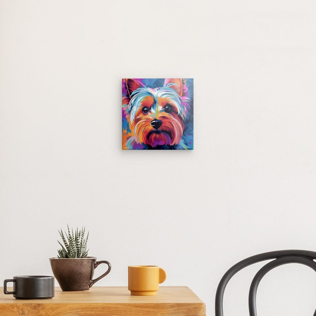 Vivid Canine Dream - Framed 20X20 Cm / Folded Canvas