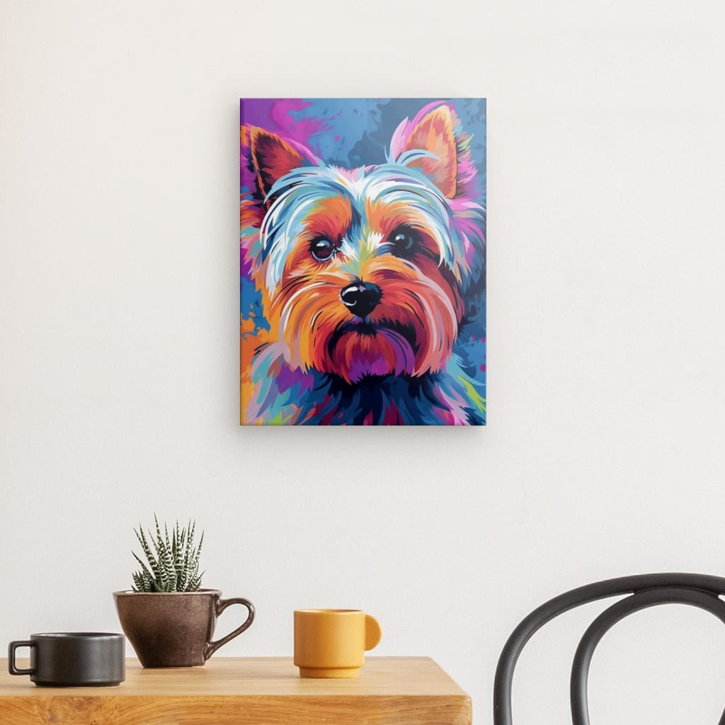 Vivid Canine Dream - Framed 40X30 Cm / Folded Canvas