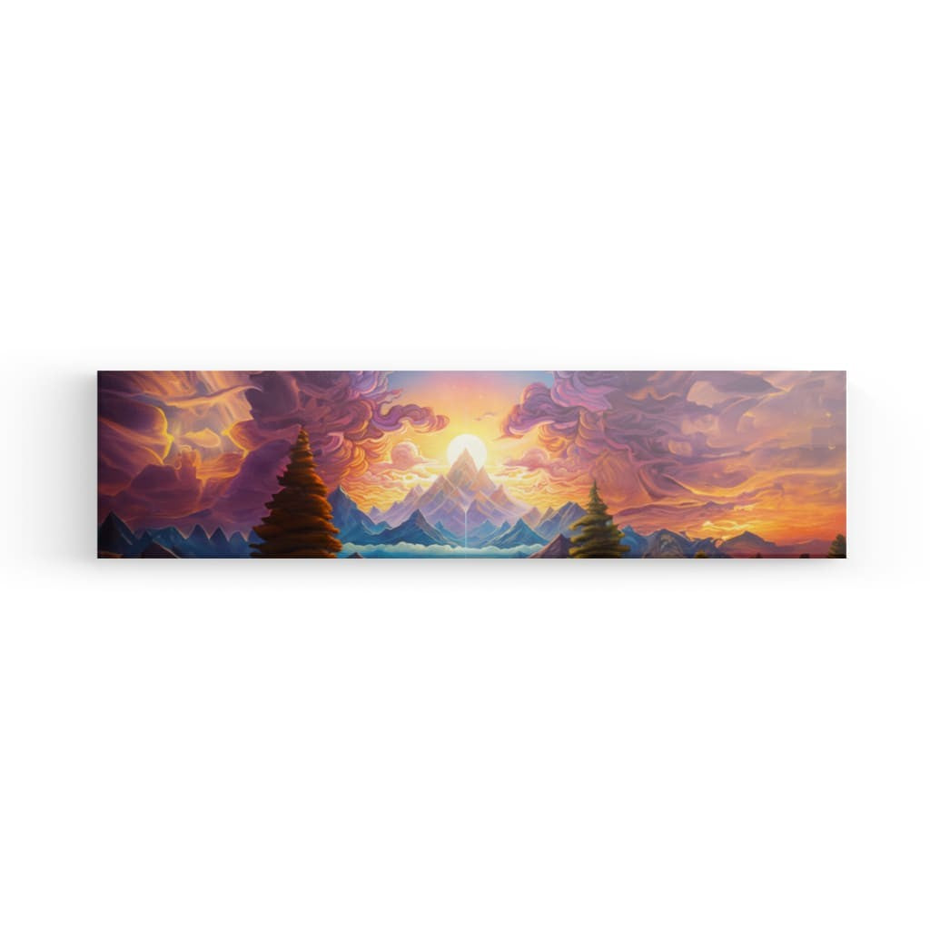 Psychedelic Peaks - Framed Canvas