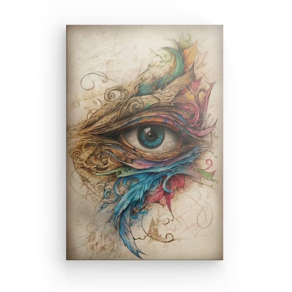 Eye Of Illusion - Framed Canvas