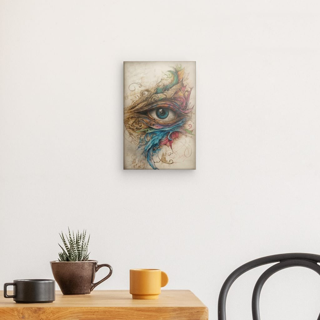 Eye Of Illusion - Framed 30X20 Cm / Folded Canvas