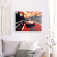 Sunset Drive - Framed 100X75 Cm / Folded Canvas