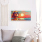 Sunset Glamour - Framed 100X50 Cm / Folded Canvas