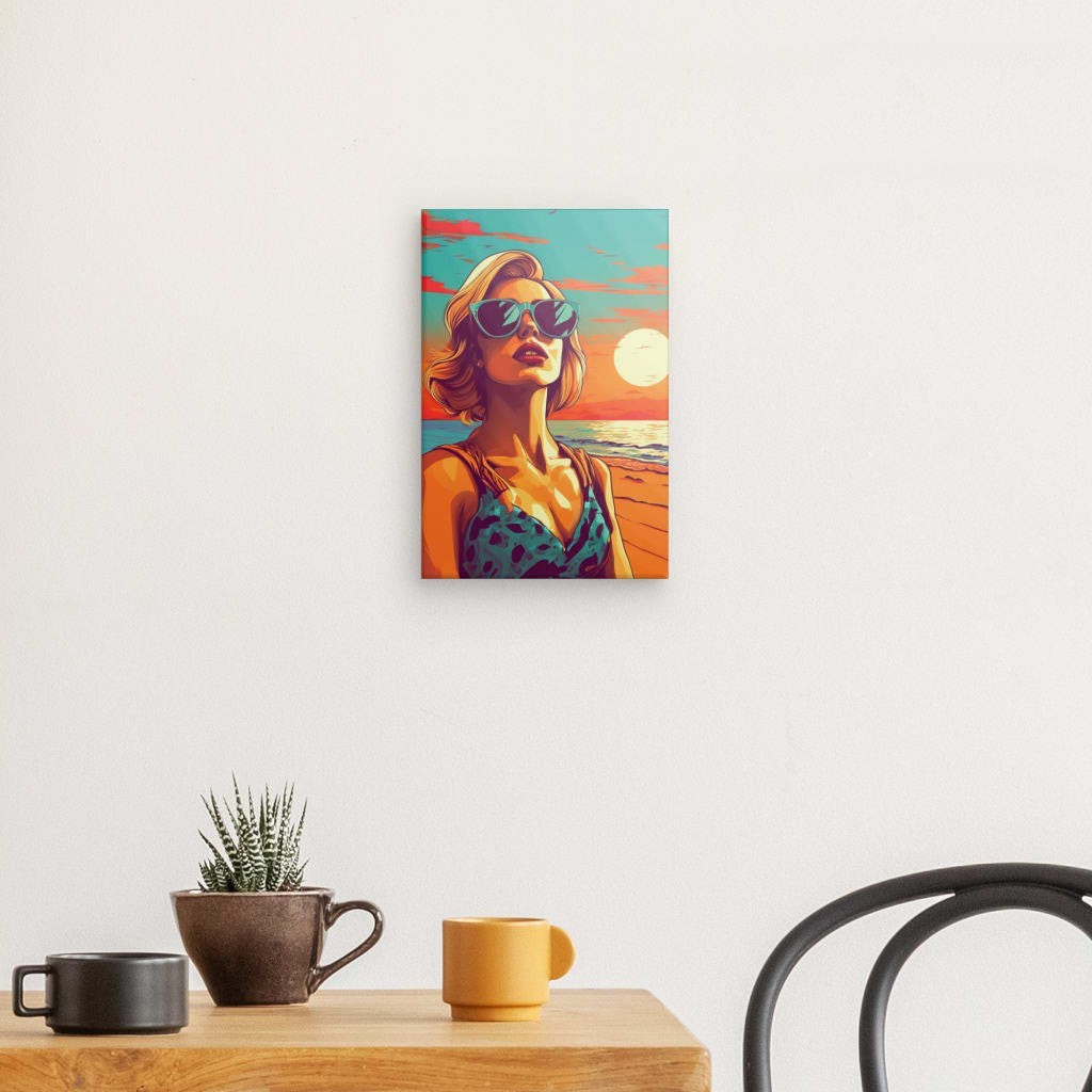 Sunset Glamour -Framed 30X20 Cm / Folded Canvas