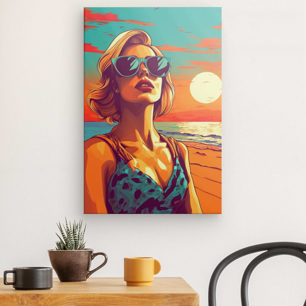 Sunset Glamour -Framed 60X40 Cm / Folded Canvas