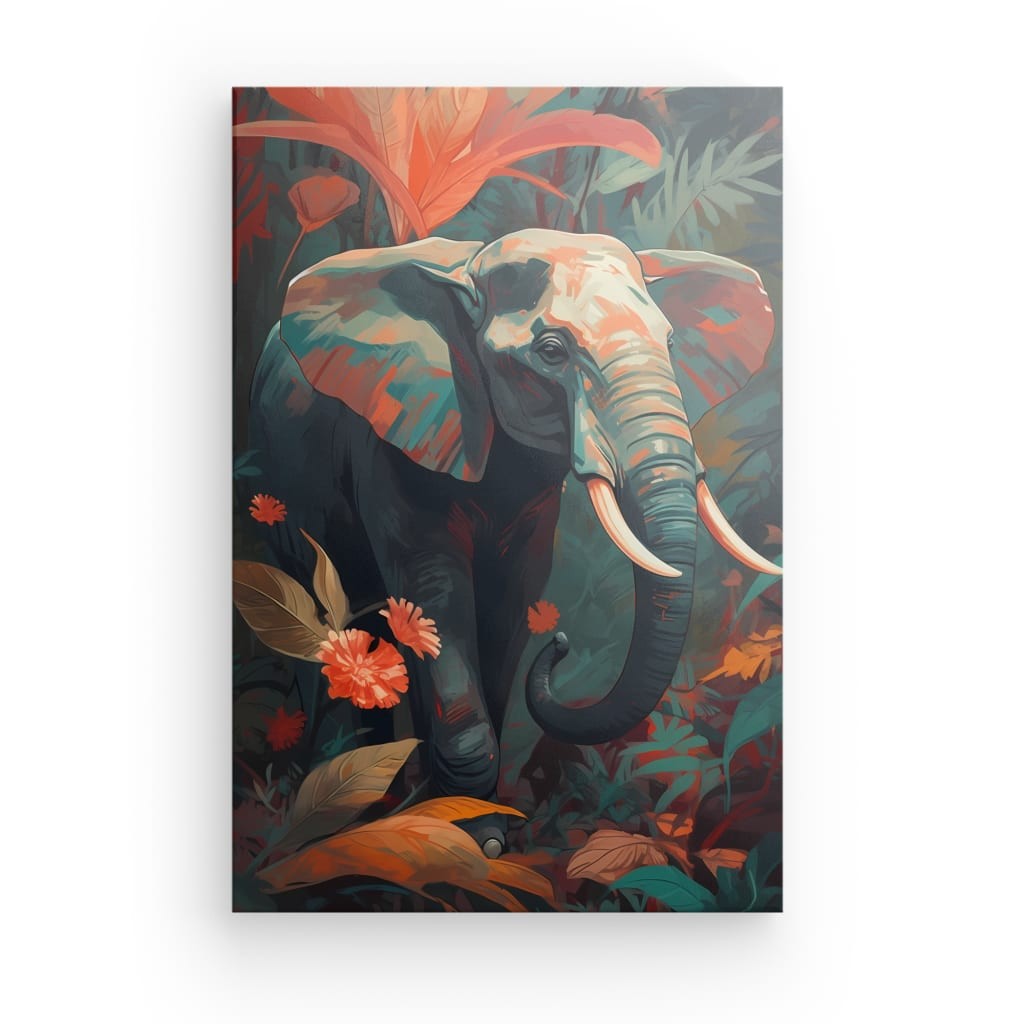 Mystical Pachyderm - Framed Canvas