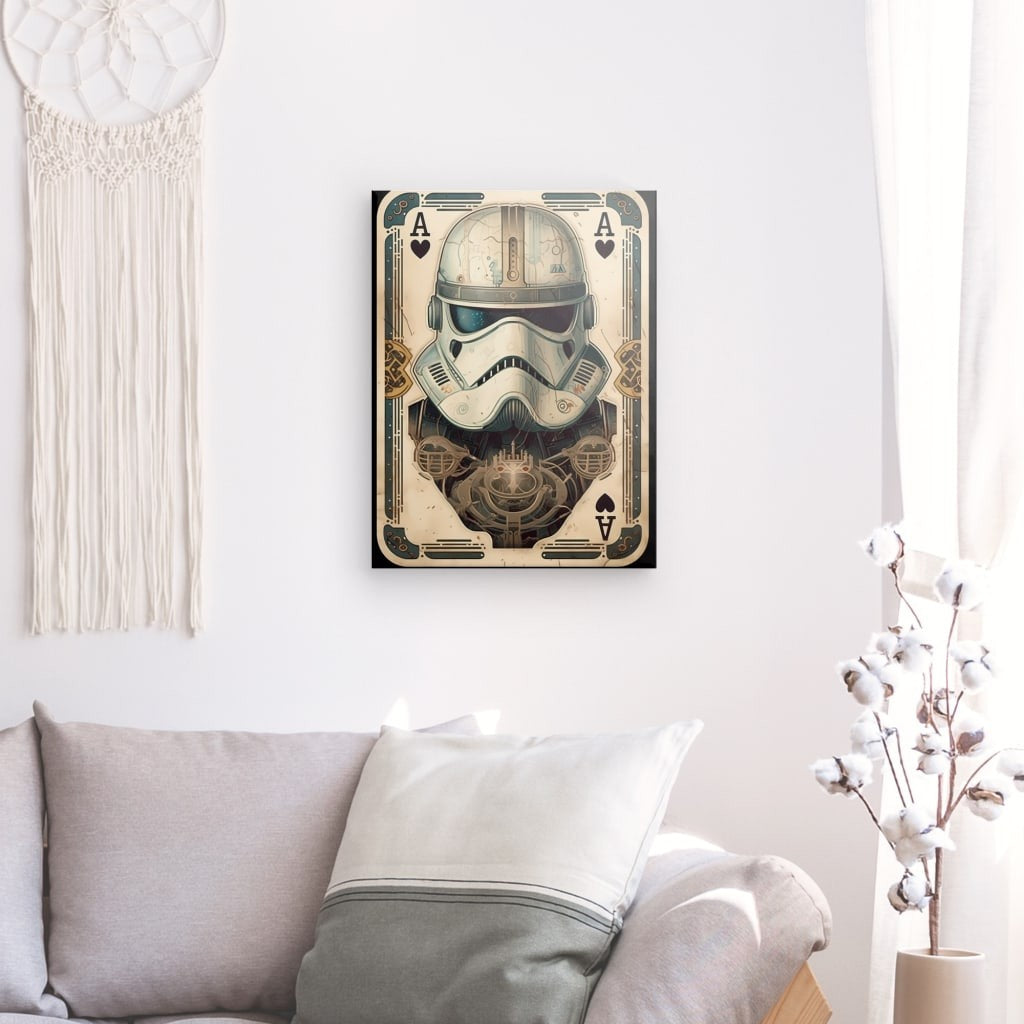 Trooper Tarot- Framed 80X60 Cm / Folded Canvas