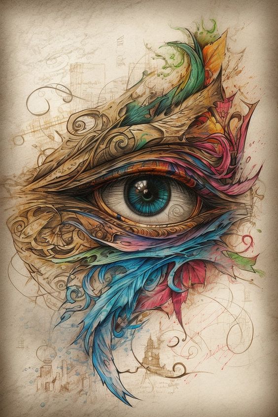 Eye Of Illusion - Framed Canvas