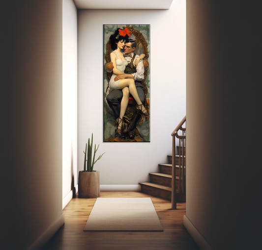 Elegant Repose - Framed Canvas
